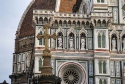 Firenze Duomo Edifici Monumenti Particolare 