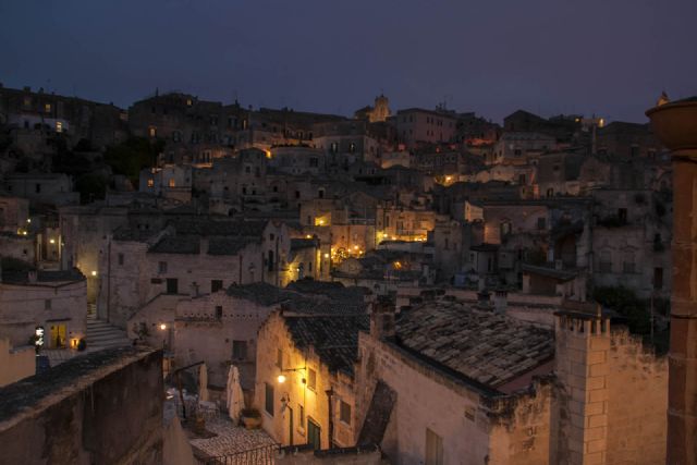 Matera Panorama Notturno 