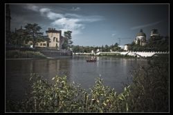 Verona Tocatì HDR Adige La discesa del fiume Adige sui gommoni durante il Tocatì