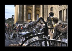 Verona Carnevale Verona Biciclette HDR Biciclette al Carnevale di Verona