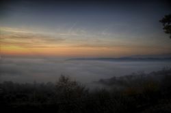 Verona Tramonto Nebbia Sole Natura 