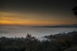 Verona Tramonto Nebbia Sole Natura 