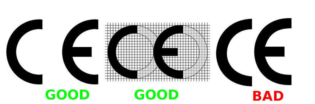 Il falso logo CE